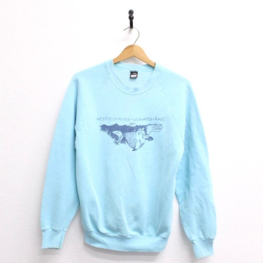 Vintage Westfield River Massachusetts Wildwater Race 1990 Sweatshirt Large